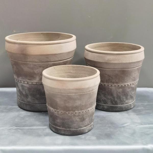 7-8 Years Life Time Fiber Cement Flower Pot Frost Resistant And Long-lasting For Indoor Environments