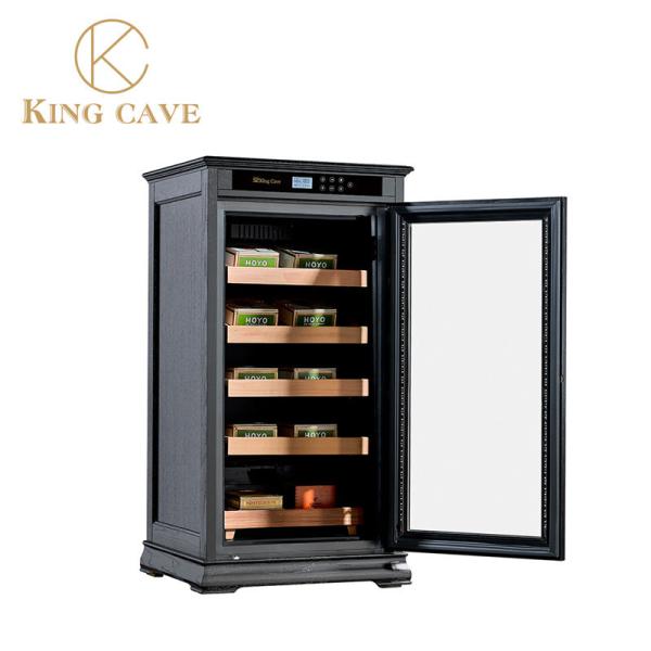 Humidity Temperature Adjustable Digital Cigar Display Humidor Cabinet