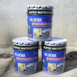 Grey Crystalline Waterproofing Coating Non Curing Low VOC 24 Hours Drying Time
