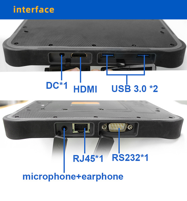 10.1 Inch Rugged Tablet PC for Maintenance Visits Equipment Checks and Service Records