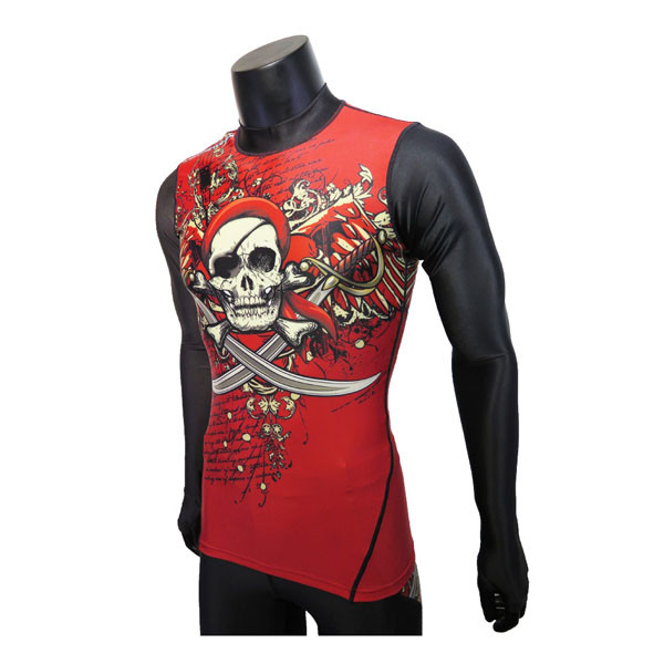 Одежды спорт обжатия плоского дна верхние части ССС красной длинные к СССЛ доступному