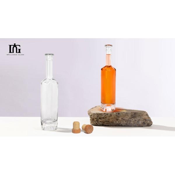 Base Material Glass 750ml/700ml Spirits Wine Bottles for Rum Whisky Vodka Gin Liquor