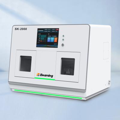 SK-2000 Machine de fraisage dentaire à double chambre Résines de zirconium PMMA Titane pré-moulé Cad Machine de fraisage humide et sèche