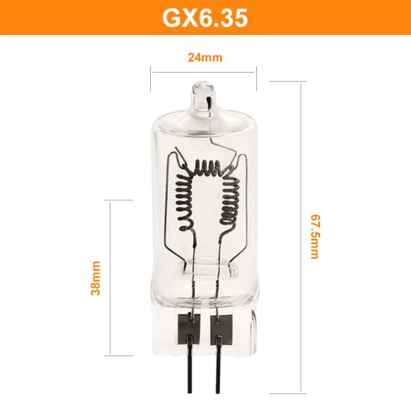 Gx6.35 Halogen Photo Optic Lamp 1000w 230V 3300K 25000Lm For Film Luminaires