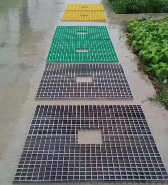 Popular fashion building materials FRP GRP  grating FRP tree grate Grille cover