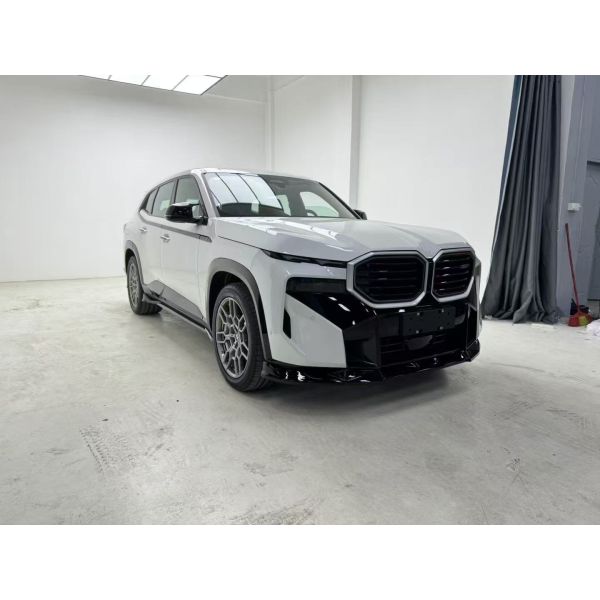 For BMW XM Carbon Fiber Body Package XM Upgrade MXD Style Carbon Fiber Front Lip Diffuser Spoiler Side Skirt