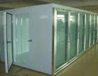 Caminhada de vidro da exposição no refrigerador com certificação do CE para o hipermercado