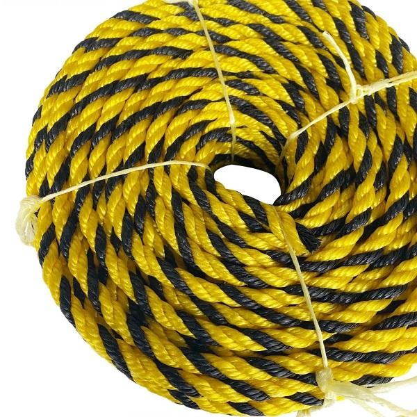 Tiger Rope 3 Strand Polyethylene PE Material Twisted Rope for Heaving Line