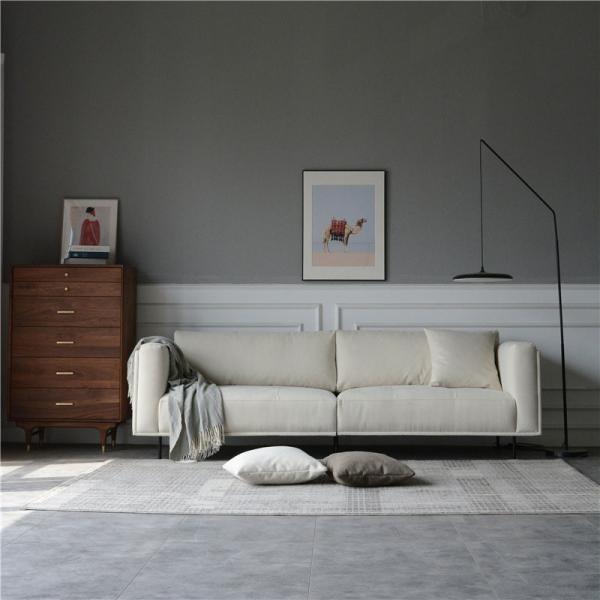 Sala de visitas moderna Sofa Bed Italian Style secional do sofá do creme do Recliner