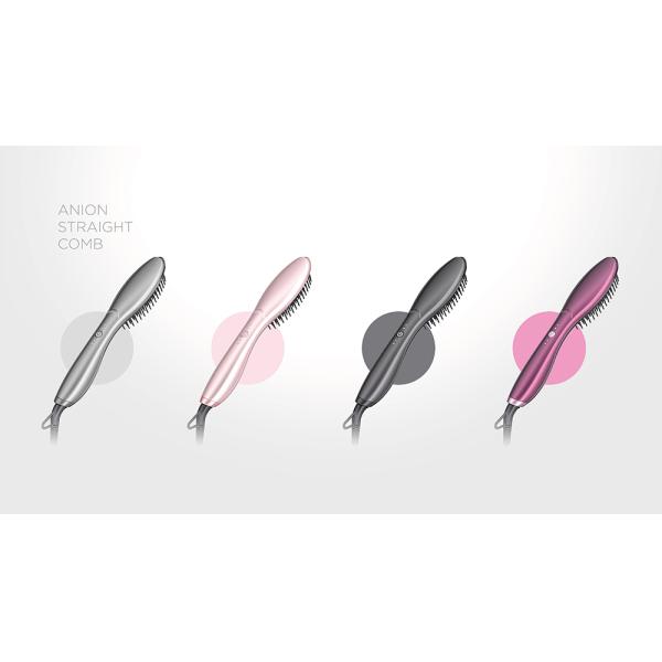 Керамический горячий электрический раскручиватель волос щетки гребня с ожогом гребня анти-