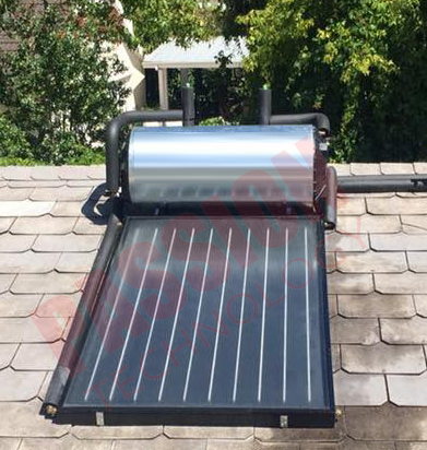 Laser Welding Copper Tube Flat Plate Solar Collector For Hotel Heating Solar Geysers