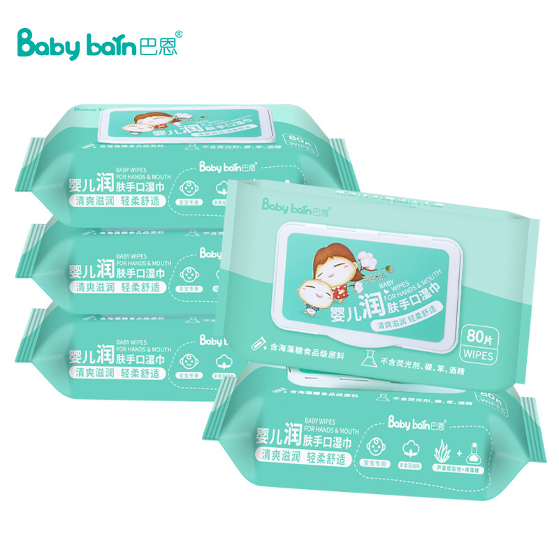 Естественное Moisturizing алоэ Вера никакое влажное младенца добавок безалкогольное обтирает 60pcs