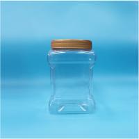 Transparent Screw Lid Grip Food Grade PET Jars For Chopped Nori Dried Red Bayberry Nuts