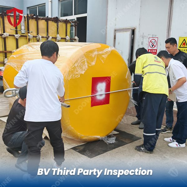 Foam Filled Through Chain Mooring Large Ocean Chain Support Buoy