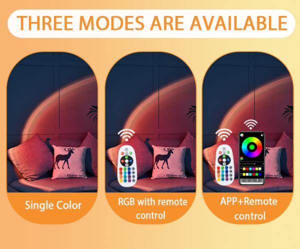 Sunset Projection Lamp Night Light Background Light Modern USB Lamp Sunset Light For Decoration Photography
