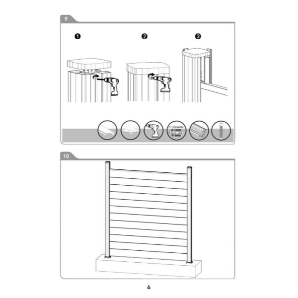 Recyclable Coextrusion WPC Fence Easy Installation Stain Resistant