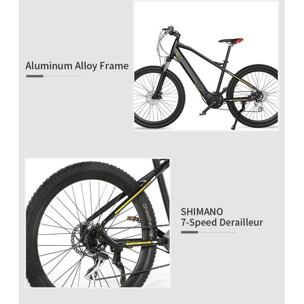 10.4AH Electric Pedal Assist Mountain Bike , 27.5 E Mtb 30km/H