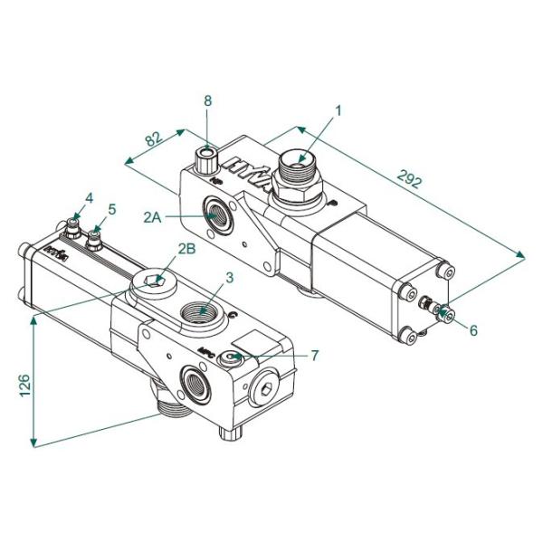 Hyva PT1220 14767315 14767317 14767317 14767319 14767322 PT-1220-220 soupape hydraulique de décharge pour camions à décharge