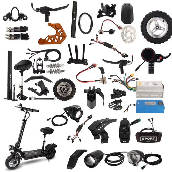 Accesorios para patinete eléctrico Kugoo M5 de fábrica con faros intermitentes, piezas esenciales para el patinete Kugoo M5