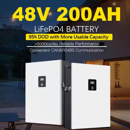 10kwh 48v Wall Mount Lithium Batteries For Solar Power Wall Lithium Battery