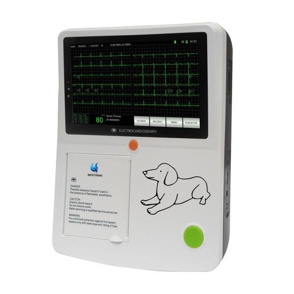 User-Friendly Vet-Specific Animal ECG Monitor With 7 Touchscreen Data Management Sleep Mode Keyboard Support