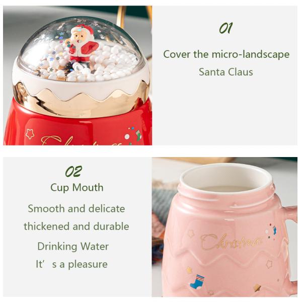 Top Sale Ceramic Christmas Mug Gift Box Set for Customized Logo Christmas Gift Set