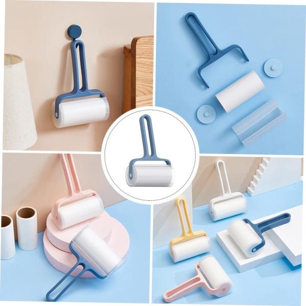 Tearable Roll Paper Sticky Roller Dust Wiper Pet Hair Clothes Carpet Tousle Remover Replaceable Home Cleaning Brush Accessories