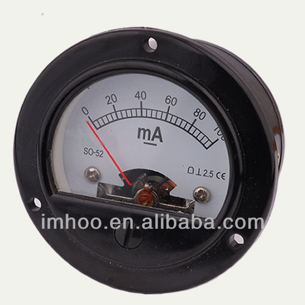 Round Moving Coil SO-52 Vu Meter