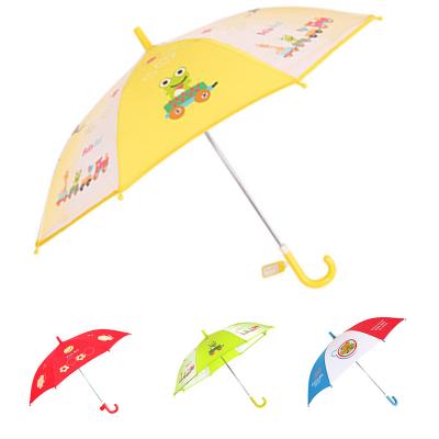 Semi Automatic Custom Color Decoration Kids Rain Umbrellas With Plastic Hook Handle