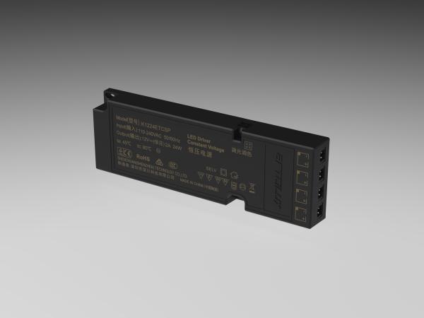 ETSC 24W-12V pilote LED à tension constante ultra-mince pour le chronométrage et le réglage CCT