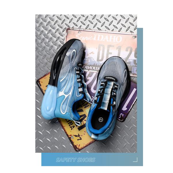 Zapatos de seguridad conformes con la norma EN 345, con estándares de seguridad S3 y entresuela de Kevlar anti-perforación para trabajo industrial