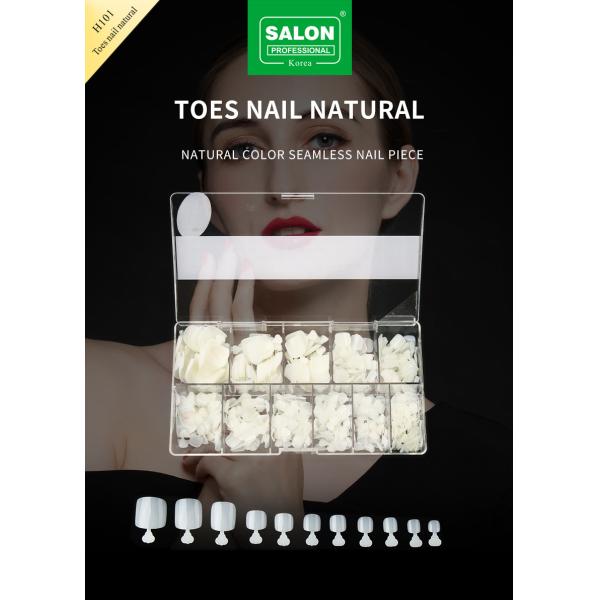 Wholesale False Nails Long Sharp Shape Half Cover Natural French Acrylic Fake Nails Salon Use