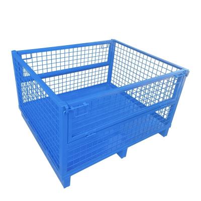 Scale Heavy Duty Metal Rack for Foldable Warehouse Pallet Containers Powder Coated