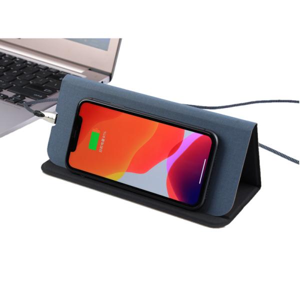 Custom Logo Print Promotional Mouse Pad , Pu Wireless Charger Mouse Pad