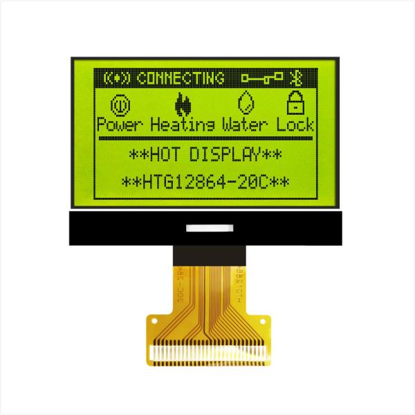 128X64 Graphical COG LCD Module ST7567 With White Side Backlight HTG12864-20C