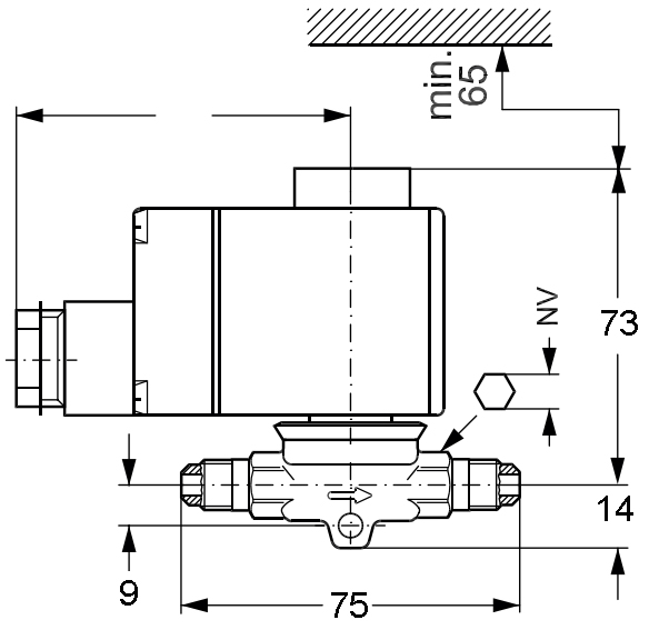 Соленоид кондиционера ЭВР3-014, клапан соленоида 1/4 дюймов небольшой нормально закрытый