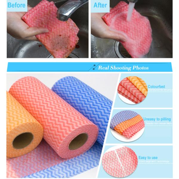 Eco - Friendly Disposable Cleaning Wipes Breathable Non Woven Cleaning Wipes