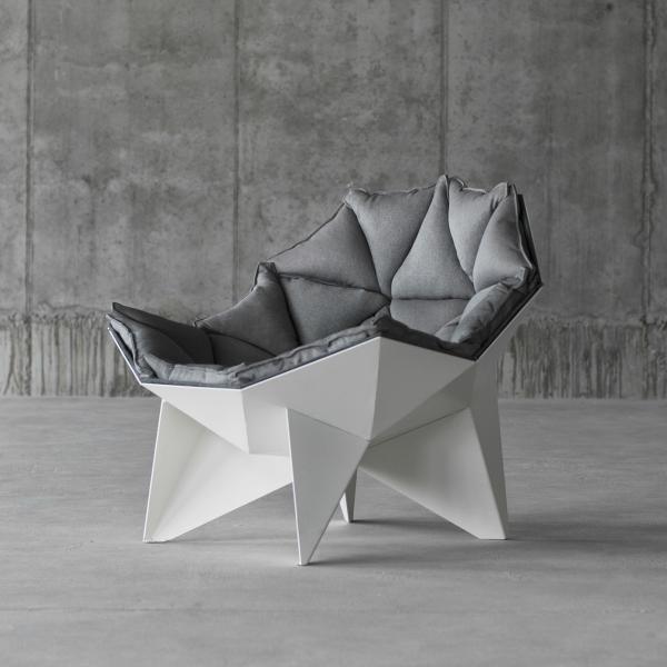 Customized Fiberglass Q1 Lounge Chair Multi Side Diamond Shape High Quality