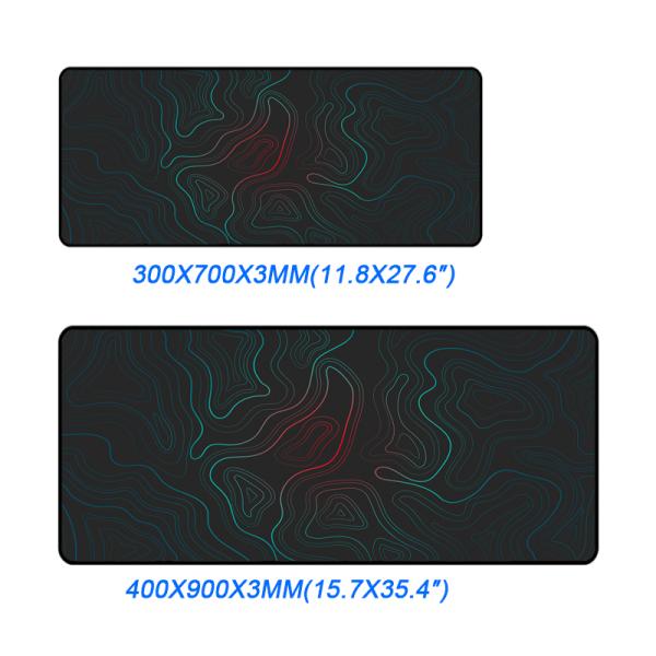 Private Mold Black And White Custom Art Printing Large Anti-Slip Gaming Computer Keyboard Mouse Pad