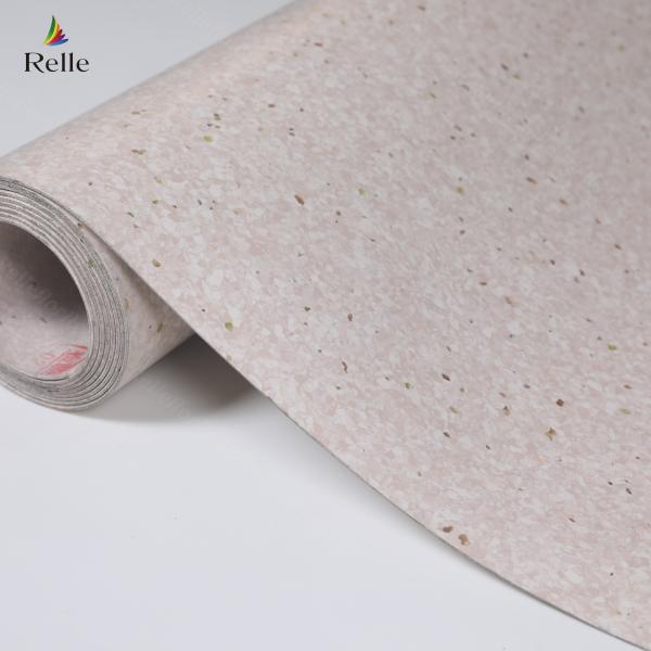 2 mm d'épaisseur PVC Matériau à dos sec Ruloir de sol en vinyle en plastique pour intérieur dans les bâtiments en hausse