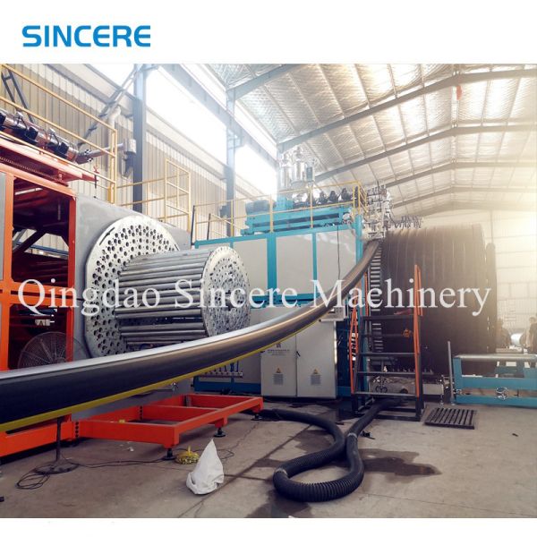 HDPE Hollow Wall Corrugated Spiral Pipe machine Plastic Manhole Tube Making Machine