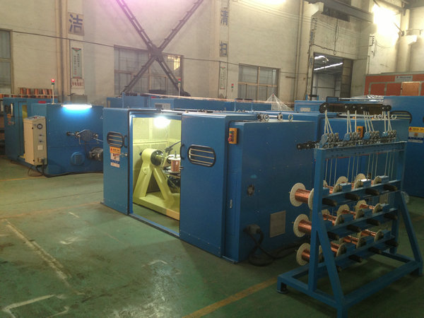 Passive Active Pay Off Copper Wire Bunching Machine Equipment 50 Heads Set