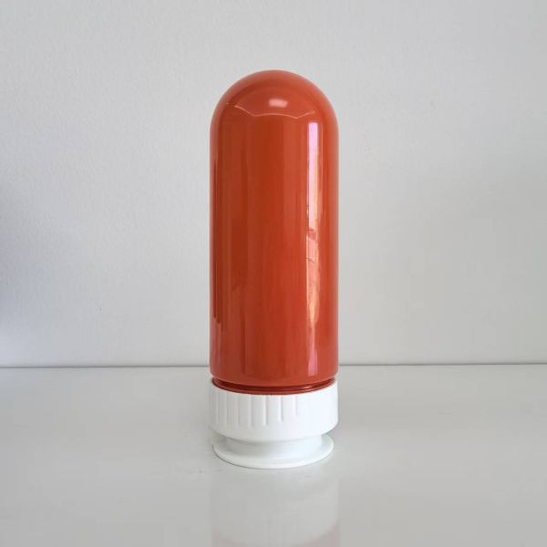 Silk Screen Printing 200ml 250ml Round PET Plastic Bottle with Black Anti Theft Screw Cap Ideal Food Packaging Container