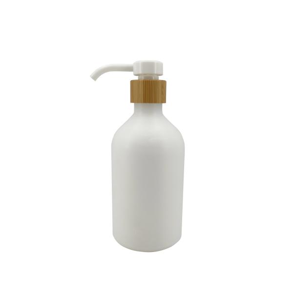 Plastic 500ml Lotion Dispenser Bottle White Matte Round Tube Spiral Lotion Bottle