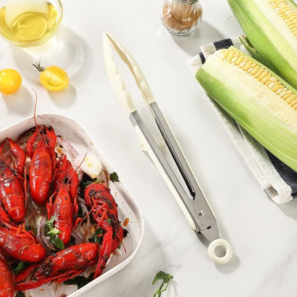 Силиконовые кухонные зубчики с силиконовыми кончиками набор из 3 теплоустойчивых зубчиков инструменты для подачи пищи 7 дюймов 9 дюймов 12 дюймов