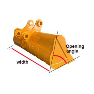 312 Excavator Narrow Trenching Bucket , PC60 Excavator Mud Bucket
