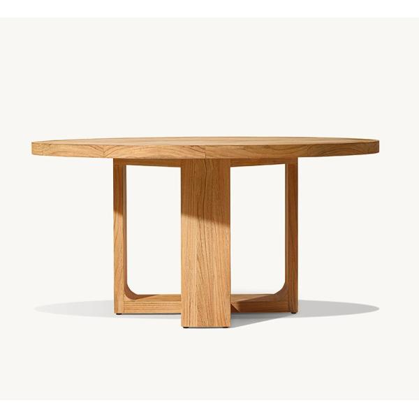 High End Waterproof Teak Outdoor Dining Table And Chairs Patio Garden Soild Wood Set