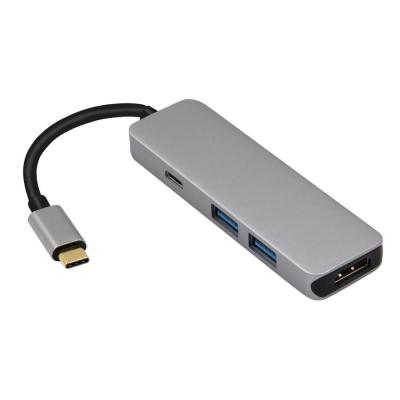 Usb C à l'adaptateur de Hdmi, 4 d'ordinateur dans 1 hub d'Usb de Multiport 100w