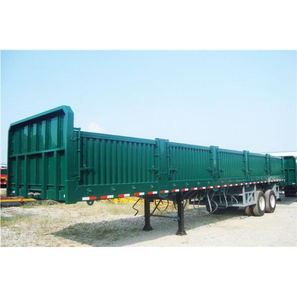 4 axle 80ton side wall semi trailer with mechanical suspension