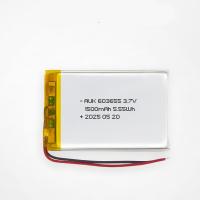 AUK 603655 3.7V 1500mAh 5.55Wh 3.7V マウスとタイヤ圧力モニタリングシステムのためのポリマーリチウム電池